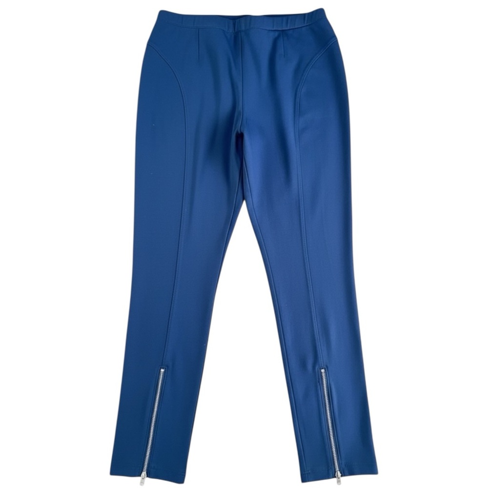 C Wonder Navy Zipper Ankle Leggings Women’s M Stretch Pull-On Slim Pants